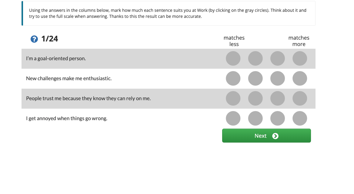 Pytania do testu DISC